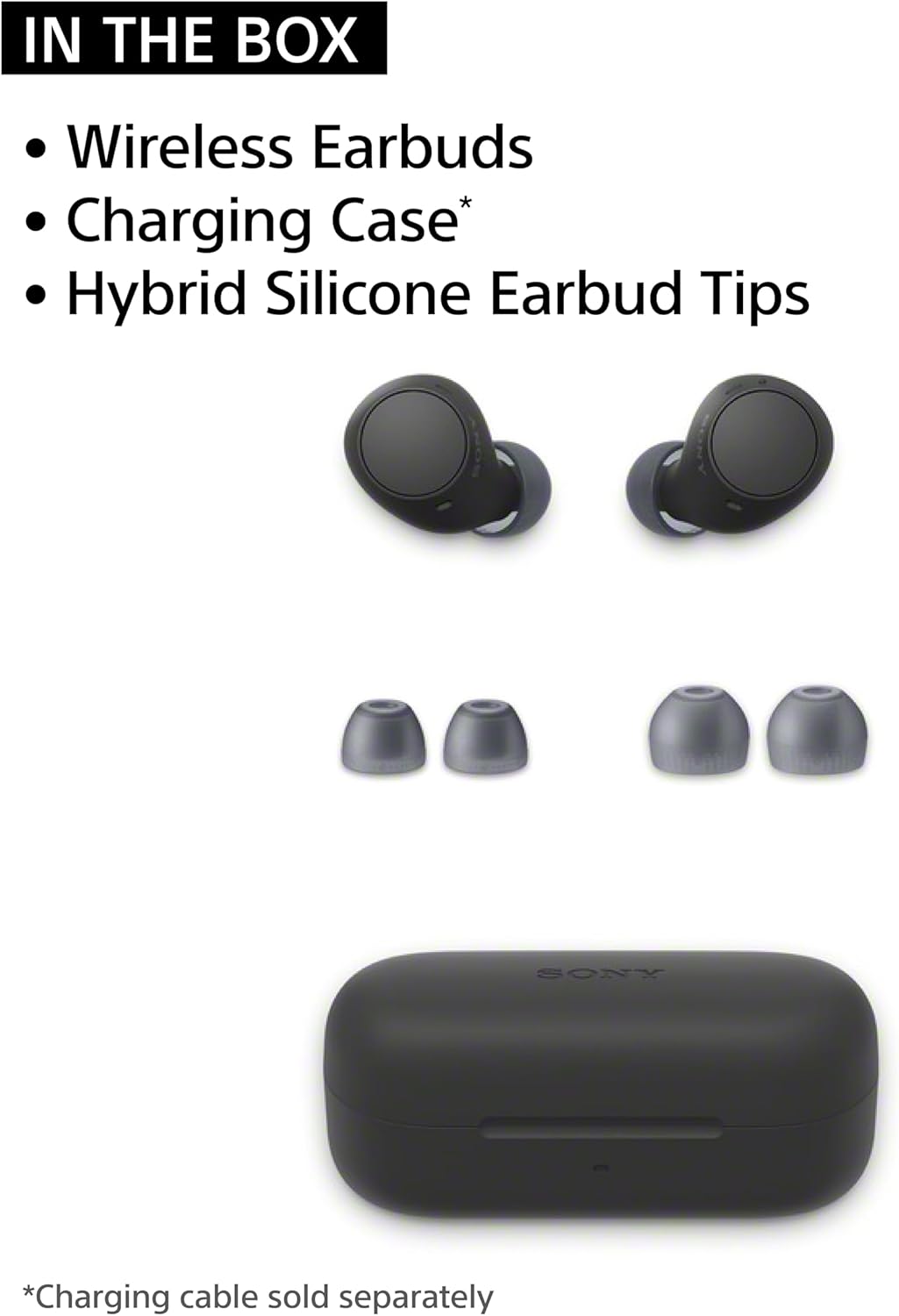 Sony WF-C510 Truly Wireless Bluetooth Earbud Headphones, Black