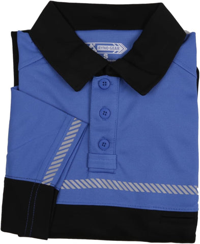 RYNO GEAR 100% Polyester Jersey Knit Two Tone Security Bike Patrol Polo Shirts