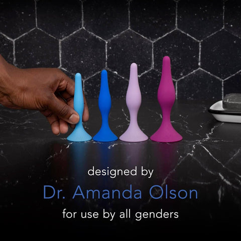 Rectal Dilator Trainer Set for Men and Women 4-Pack, Sizes 3-6