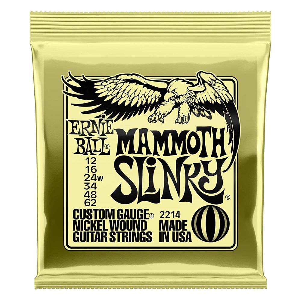 Ernie Ball Mammoth Slinky Nickel Wound Electric Guitar Strings - 12-62 Gauge