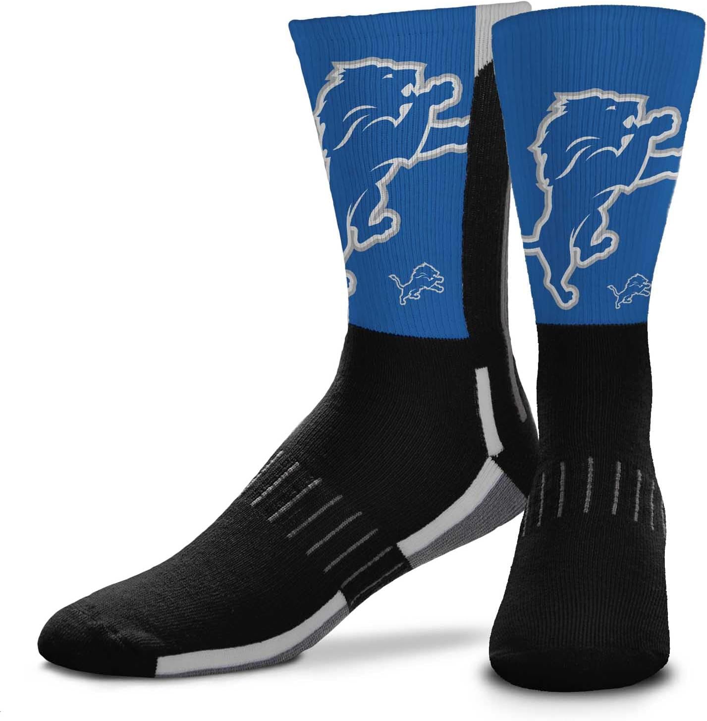 NFL Adult Curve Socks - Game Day Apparel - Machine Washable - Warm & Cold Weather - Comfort and Style for Men &Women