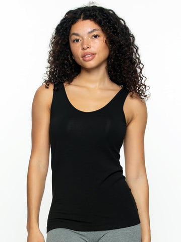 Felina Reversible Cotton Womens Tank Top | 4-Pack