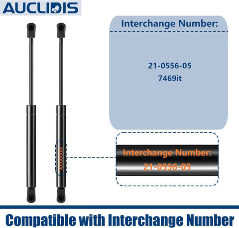 21-0556-05 7469it 13 Inch 67lb/300N Gas Strut Shock Spring Lift Support for Tool Box Weather Guard Steel and Aluminum Saddle Box, Set of 2 by AUCLIDIS