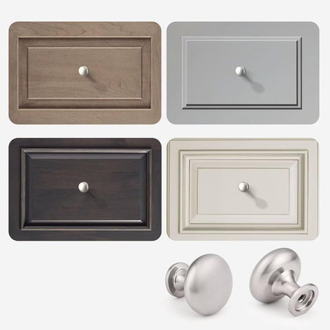 15 Pack Kitchen Cabinet Knobs, 1-3/16 Inch(29.5mm) Drawer Knobs Dresser Knobs,Satin Nickel Knobs Solid Drawer Pulls,Kitchen Cabinet Pulls for Dresser Drawers