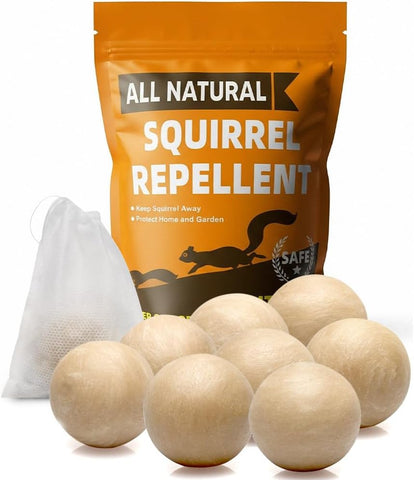 AJOQFKTD Squirrel Repellent Outdoor, Squirrel Deterrent for Garden- 8Packs