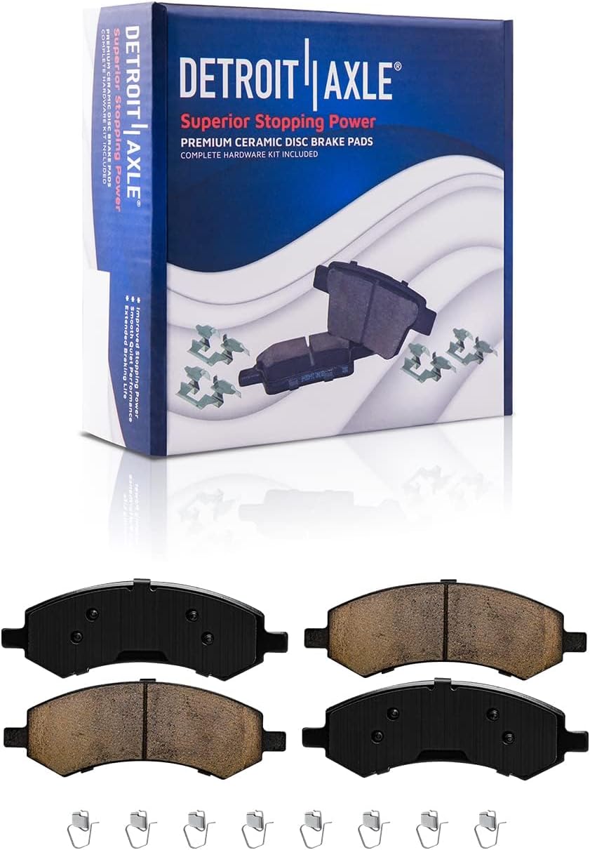 Detroit Axle - Brake Pads for 2006-2018 Dodge Ram 1500, 2007-2009 Durango
