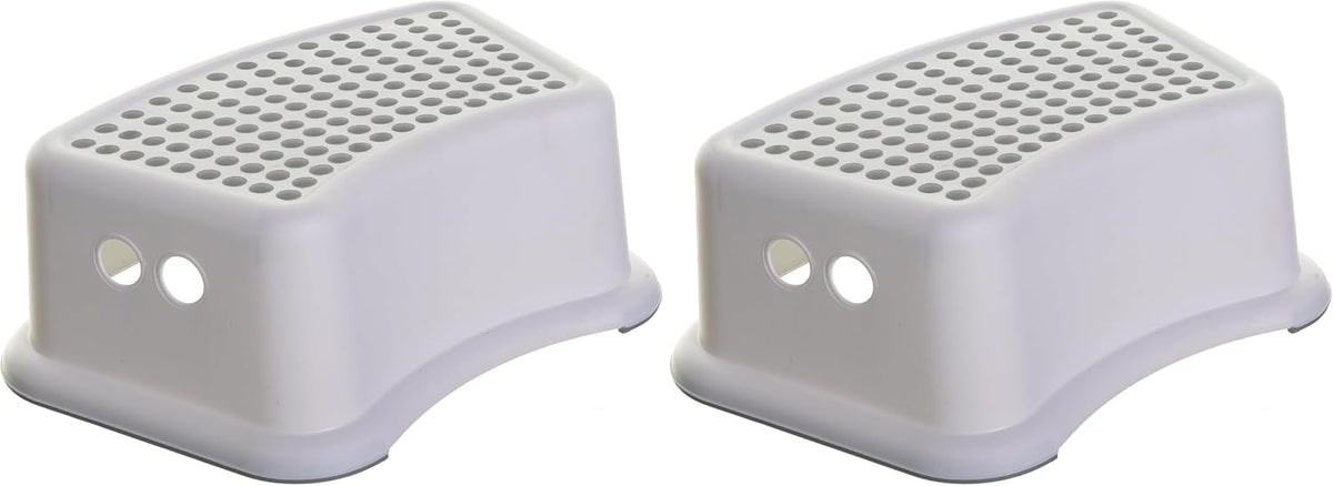 Dreambaby Step Stool for Kids - Non-Slip Base and Contoured Design for Toilet Potty Training and Sink Use (Pack of 2)