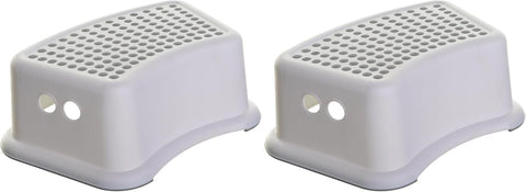 Dreambaby Step Stool for Kids - Non-Slip Base and Contoured Design for Toilet Potty Training and Sink Use (Pack of 2)