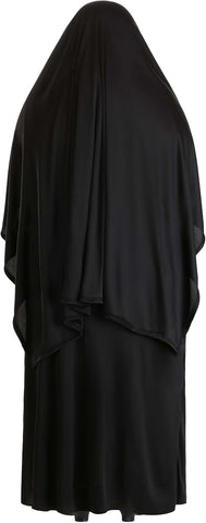 Adult Traditional Nun Costume Dress for Women, Religious Convent Worker Halloween or Cosplay Outfit