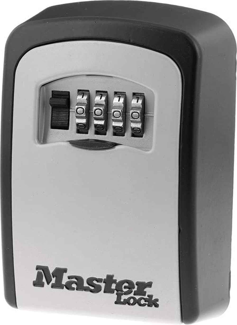 Master Lock Combination Wall Mount Key Lock Box Holds 5 Keys, Black, 5401EC | Wall Mounted Key Lock Box For Realtors, Landlords, Property Managers For Secure Key Storage, Resettable 4-digit Code