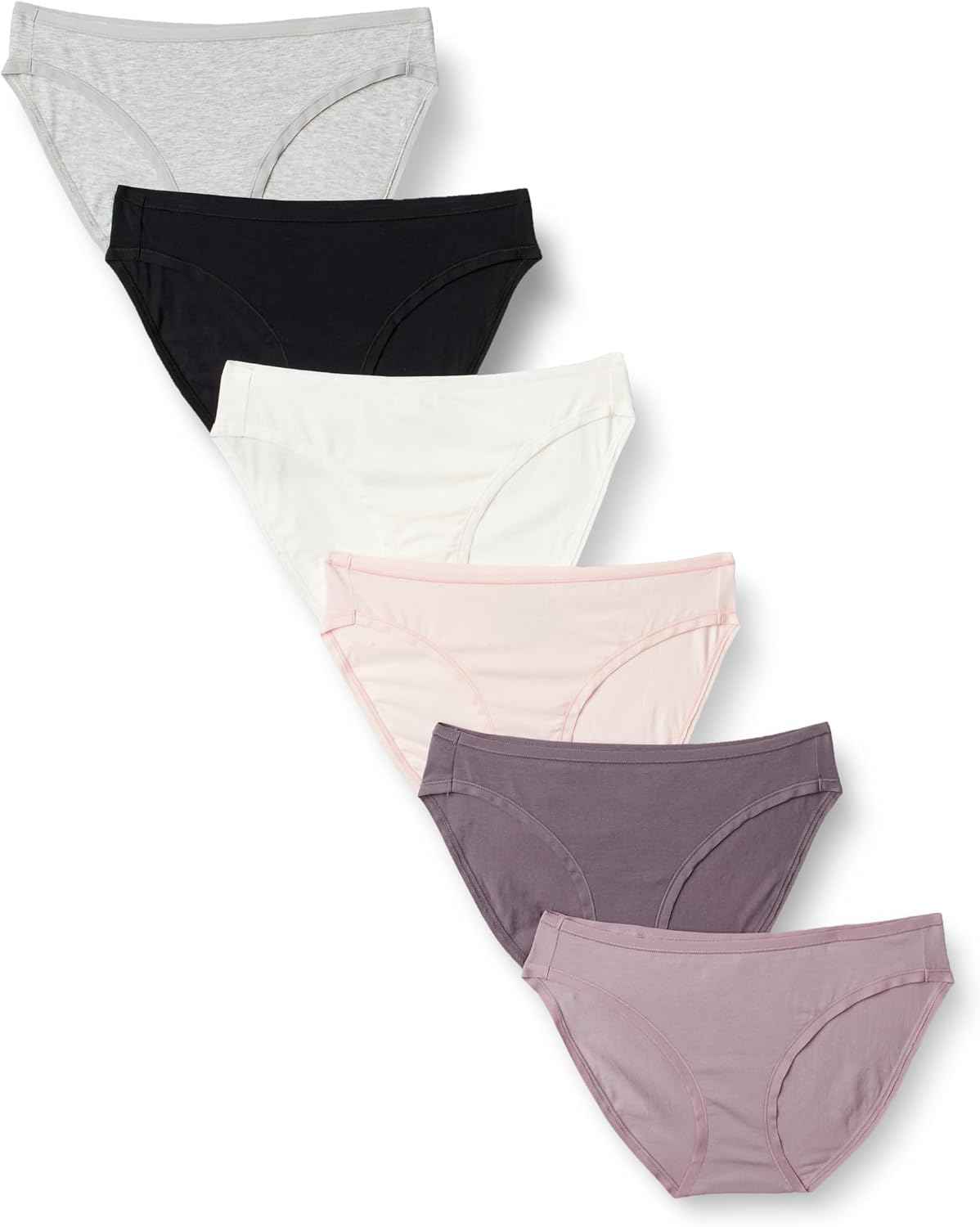 Amazon Essentials Women's Cotton Spandex Bikini Brief Underwear (Available in Plus Size)