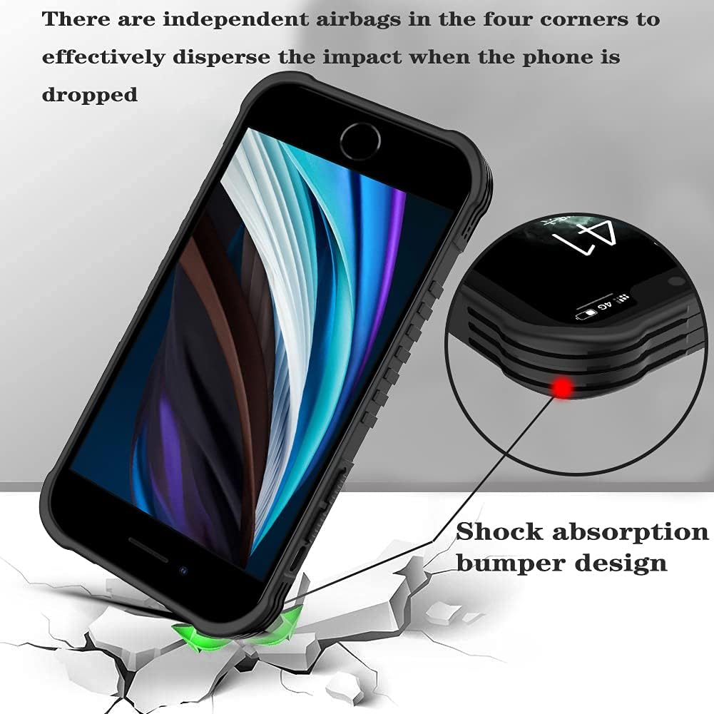 for iPhone SE 2022/2020/7/8 Case for Men Boys, Basketball Universe Cool Design Shockproof Anti-Scratch Drop TPU Bumper Hard PC Back Protection Case for iPhone SE 3rd/2nd Gen/7/8/6