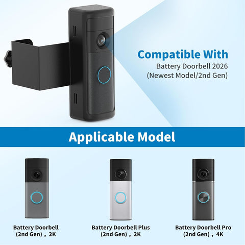 Anti-Theft Ring Doorbell Mount for Video Doorbells