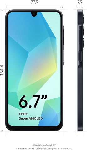 Samsung Galaxy A16 4G LTE (128GB + 4GB) International Model SM-A165F/DS Factory Unlocked, 6.7", Dual SIM, 50MP Triple Camera (Case Bundle), Black
