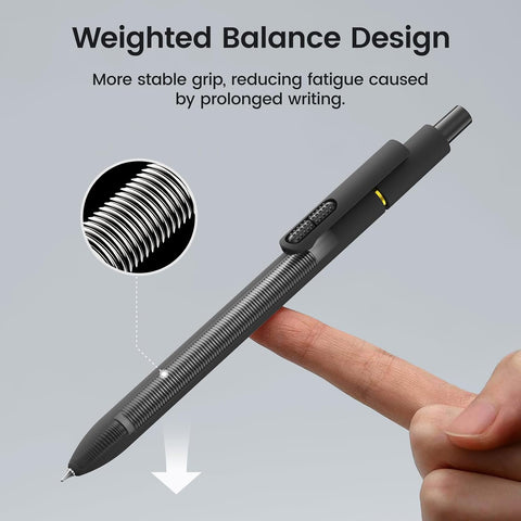 16 Pack Gel Pens, Black Ink Quick-Drying No Smudge with Fidget