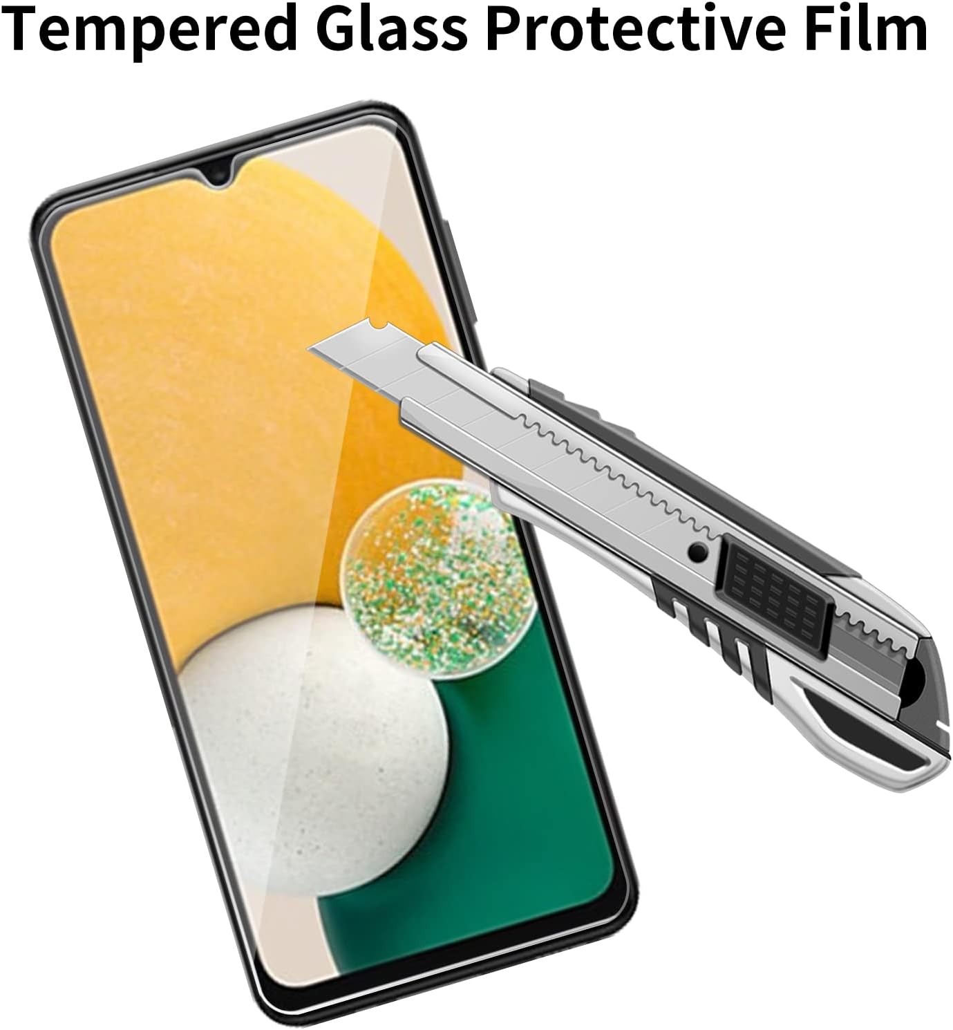 [4 Pack Glass Screen Protector Compatible for Samsung Galaxy A13 5G / A13 4G/A13 LTE/A12 [9H Hardness]-HD Screen Tempered Glass, Scratch Resistant,[Case Friendly] sm-a136u a125a a125w