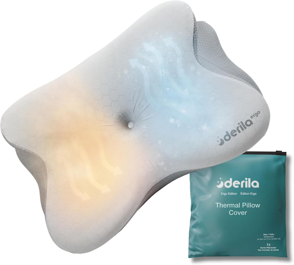 Derila Ergo Thermal Pillow Cover for Cervical Neck Pillow
