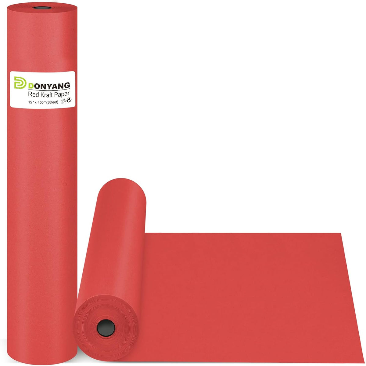 Red Wrapping Paper, 15"x450" Construction Bulletin Board Craft Kraft Paper