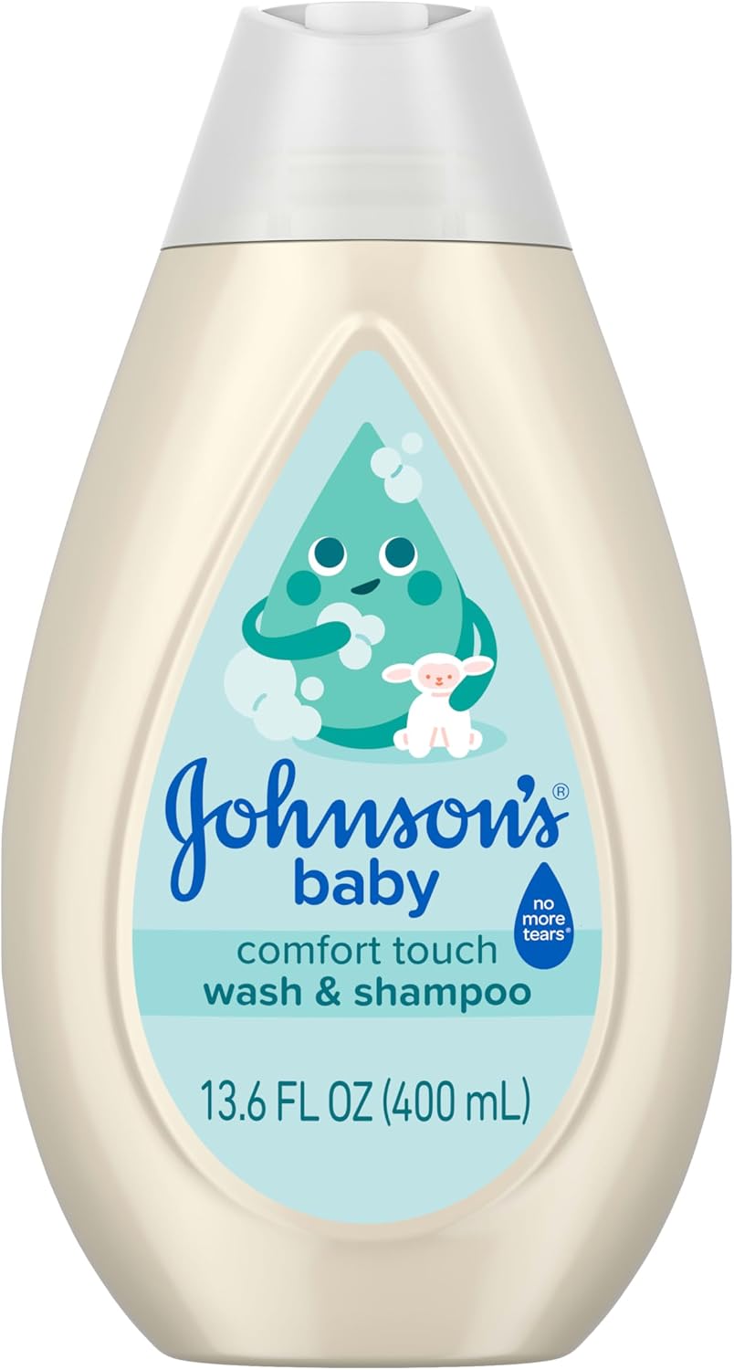 Johnson's Baby Comfort Touch Newborn Baby Wash & Shampoo, 13.6 fl oz