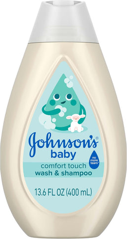 Johnson's Baby Comfort Touch Newborn Baby Wash & Shampoo, 13.6 fl oz