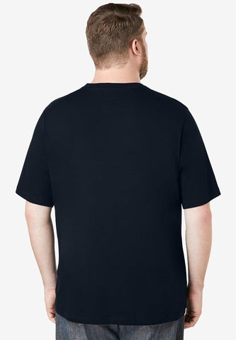 KingSize Shrink-Less Lightweight Pocket Crewneck T-Shirt
