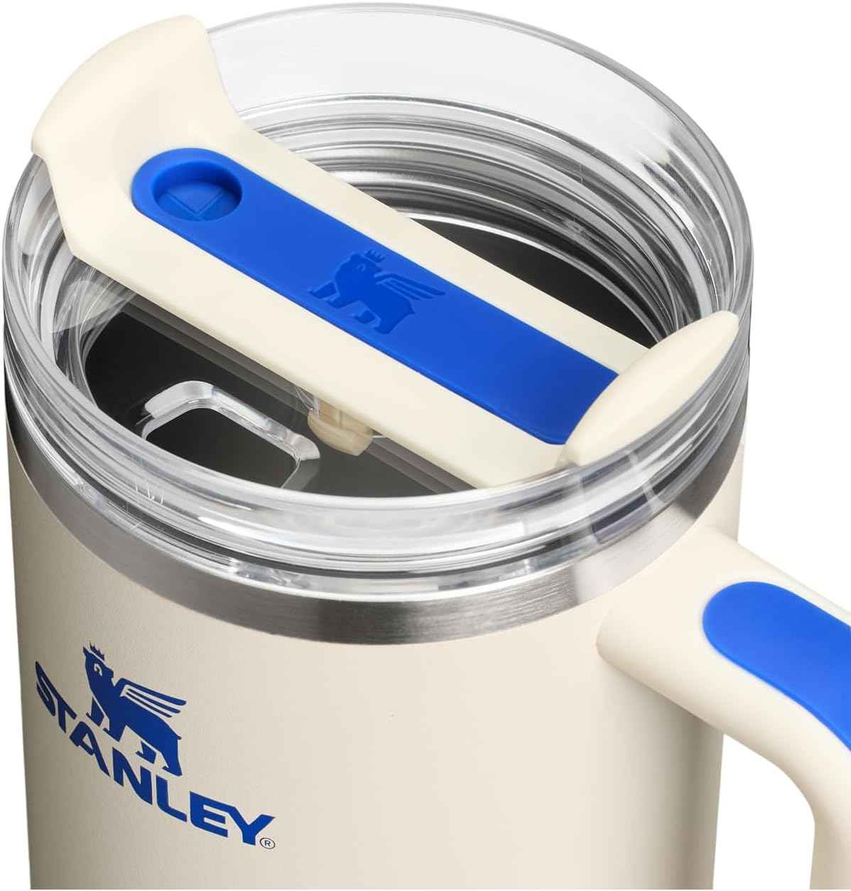STANLEY Quencher H2.0 Flow State Tumbler, 40 oz, Cream Royal