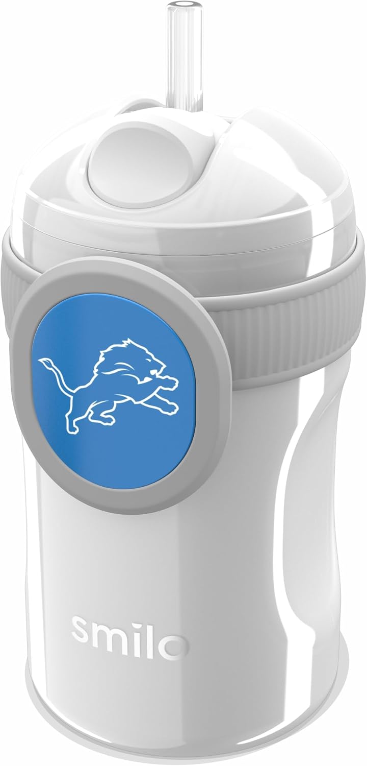 Smilo NFL Straw Cup 8.5 oz Capacity - Detroit Lions