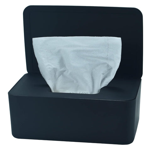 Diaper Wipes Dispenser, Baby Wipes Case, Baby Wipe Holder (Black)