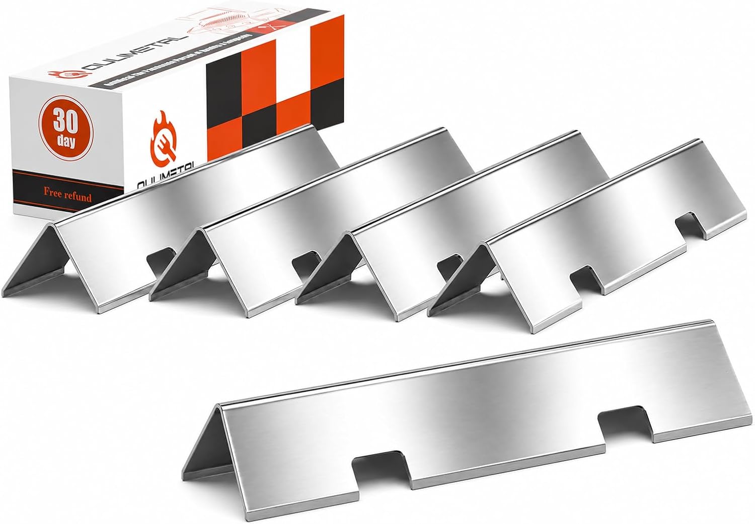 QuliMetal 15.3" Flavorizer Bars for Weber Spirit 300 & GS4 II 300 Series