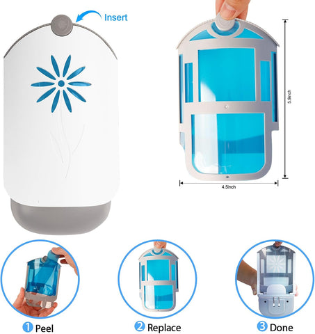 2 Flying Insect Trap for Indoors, Plug in Fly Trap Bug Catcher for Gnats Captures Fruit Flies, Mosquito and Gnats, Gnat Traps for House Indoor
