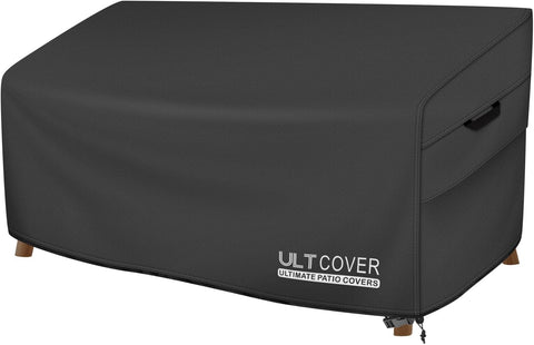 ULTCOVER Waterproof Patio Furniture Sofa Cover 102W x 35D x 35H in, Black