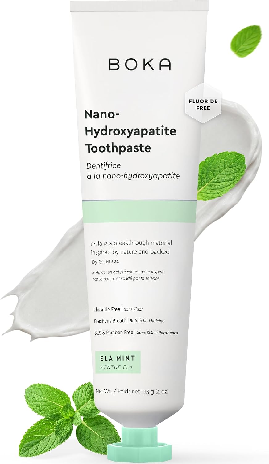Boka Toothpaste - Fluoride Free Toothpaste, Nano Hydroxyapatite Toothpaste