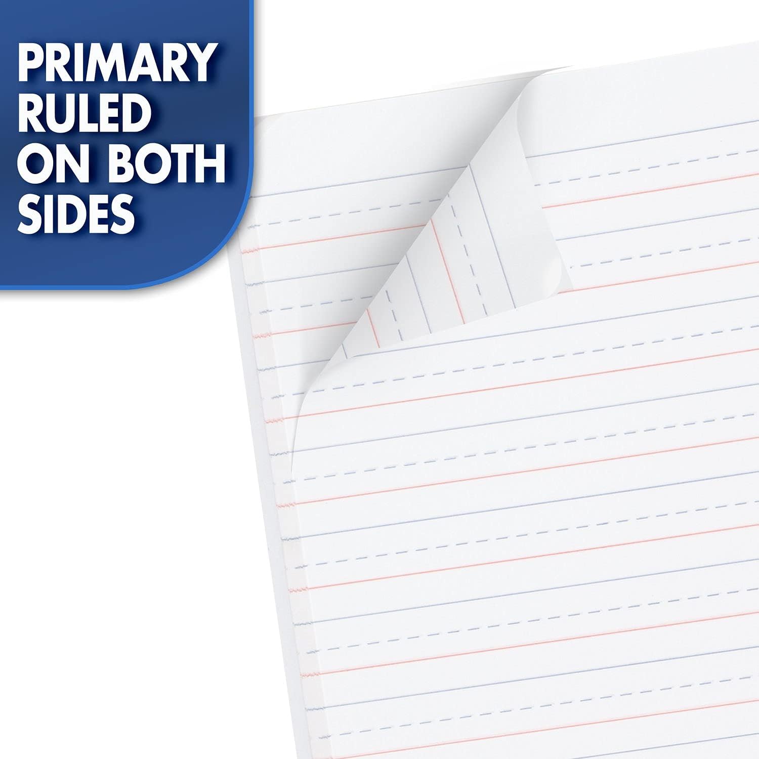 Mead Primary Composition Book, Primary Ruled Journal, Grades K-2, 7-1/2" x 9-3/4", 100 Sheets, Blue Marble (09902)