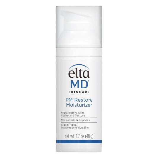 EltaMD PM Restore Face Moisturizer, Night Moisturizer for Face, Restores Skin Elasticity and Vitality Overnight, Safe For All Skin Types, 1.7 oz Pump