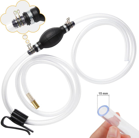 H-veenjor Gasoline Siphon Hose Pump, Hand Water Transfer Pump