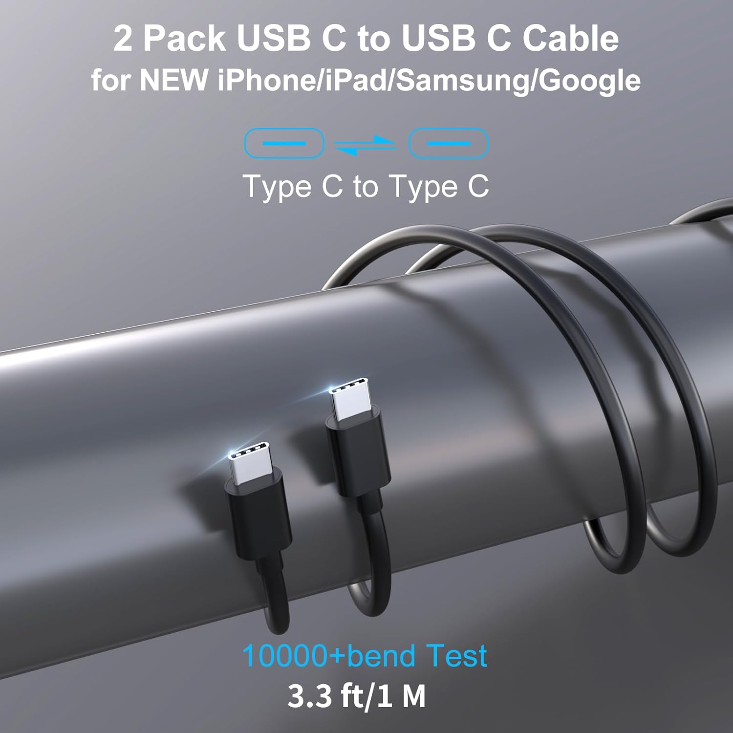 2 Pack 90W USB C Car Charger Super Fast Charging for iPhone 17 Pro Max/Air
