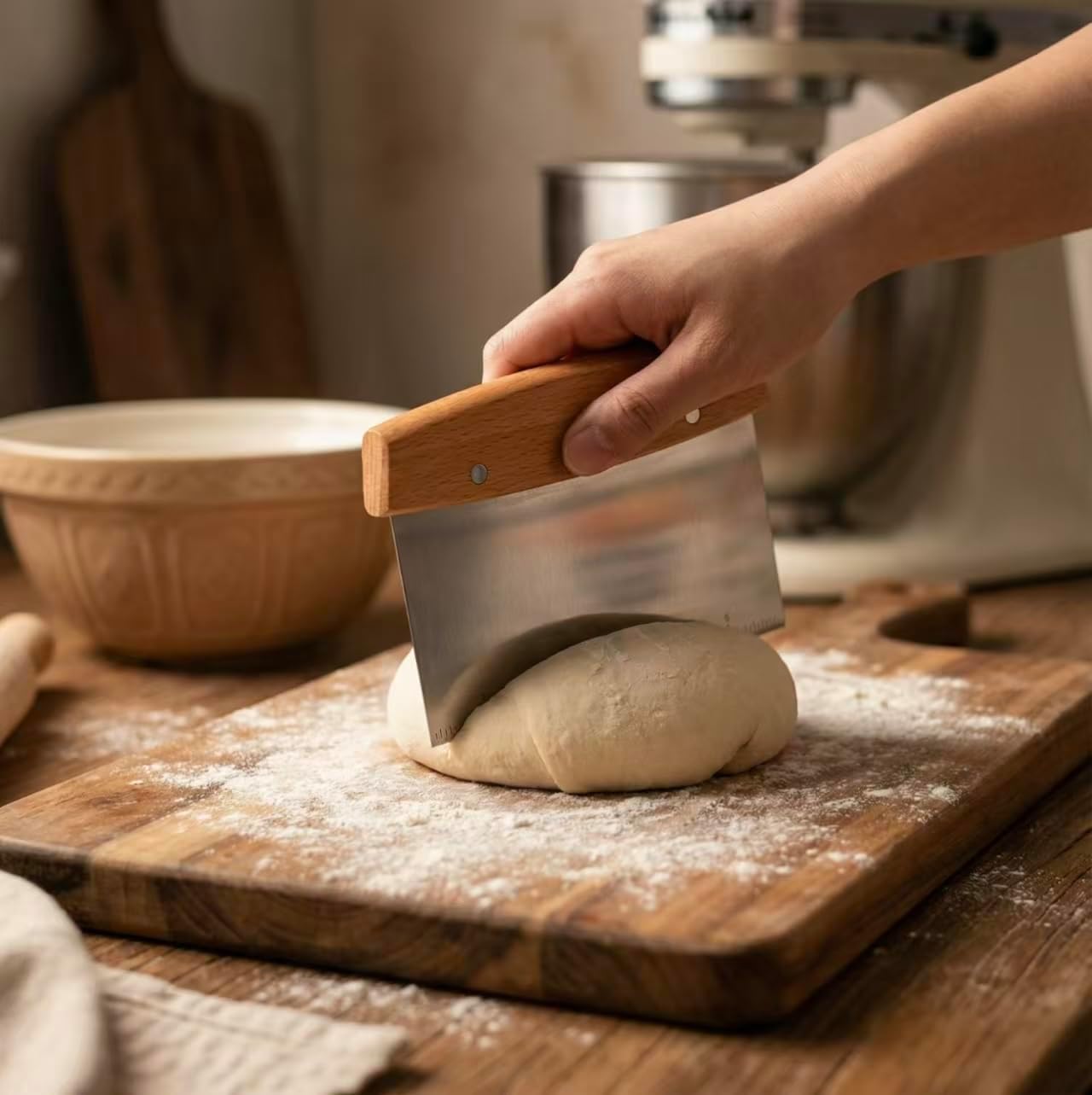 Dough Cutter, Kitchen Scraper, Food Scrapers, Bench Scraper Kitchen Tool