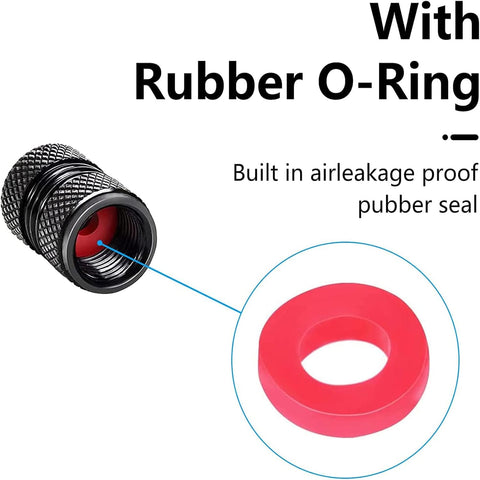 Tire Valve Stem Cap Cover for Lexus RX ES GS LS NX RS GX LX RC LC RX350 is250 GX460 Belt O-Ring Seal Corrosion Resistant tire Valve caps 4 Pack Black