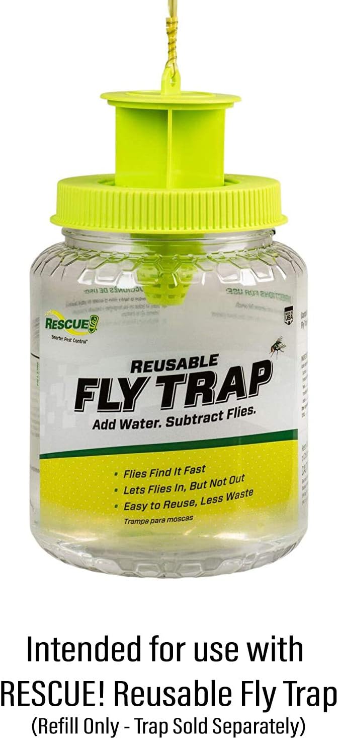RESCUE! Reusable Fly Trap Refill – Outdoor Use - 6 Pack