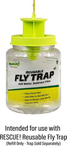 RESCUE! Reusable Fly Trap Refill – Outdoor Use - 6 Pack