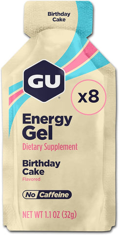 GU Energy, Original Energy Gels, Birthday Cake - 8 Count