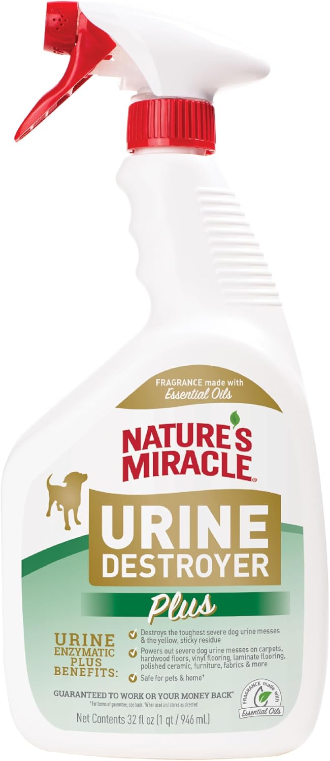 Nature's Miracle Dog Urine Destroyer Plus, Enzymatic Cleaner, 32 oz