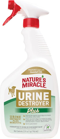 Nature's Miracle Dog Urine Destroyer Plus, Enzymatic Cleaner, 32 oz