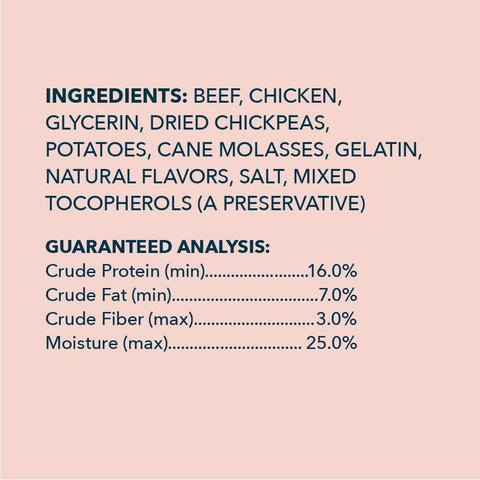 Amazon Brand - Wag Soft & Tender American Jerky Dog Treats – Beef Recipe,12 oz, 12 Ounce (Pack of 12)