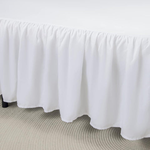 Bed Skirt Queen Size Ruffled Bed Skirt with Split Corners