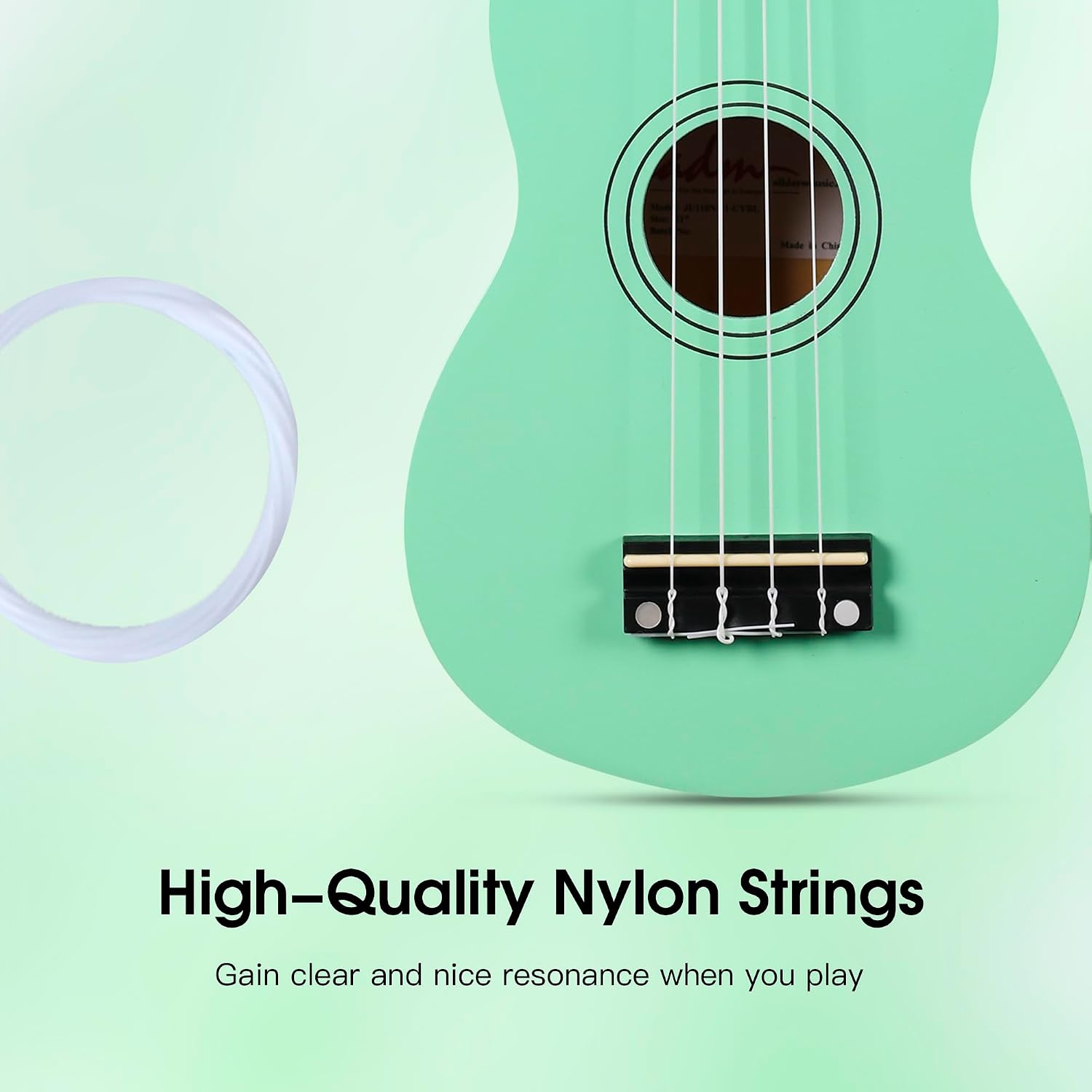 ADM Ukulele for Beginners Hawaiian Wood Ukelele Kit for Kids Adult Student Starter Professional Ukalelee Pack Bundle with Free Lessons Gig Bag Strap Nylon String Tuner (Cyan Green, 21 Inch)