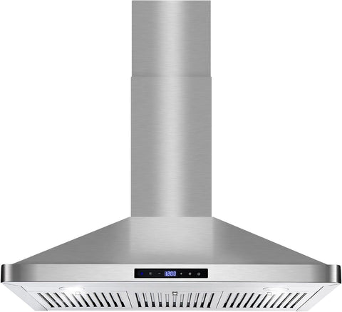 36 in. Vista Coll 380 CFM Ducted Wall Mount Range Hood LED, Stainless Steel