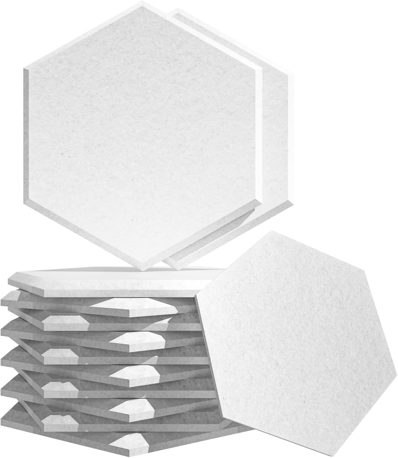 15 Pack Self-Adhesive Acoustic Wall Panels, 12 x 12 x 0.35 in