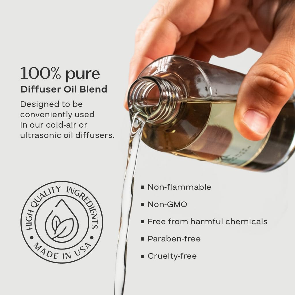 AromaPlan Santal Hotel Diffuser Oil 2-Pack – 100% Fragrance, 2X 5.07 Fl Oz