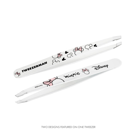 Tweezerman Exclusive Disney's Minnie Mouse Ear-esistible Slant Tweezer - Hair Removal Tweezers, Stainless Steel